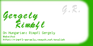 gergely rimpfl business card